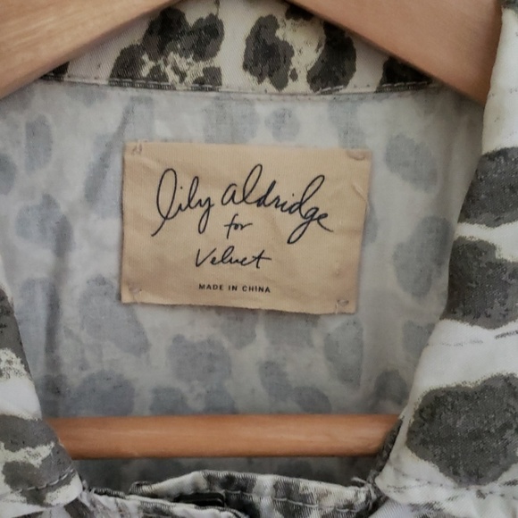 Lily Aldridge for Velvet Animal Leopard Jacket P - Picture 4 of 6